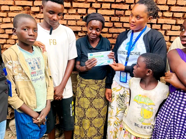 Community members in Burundi